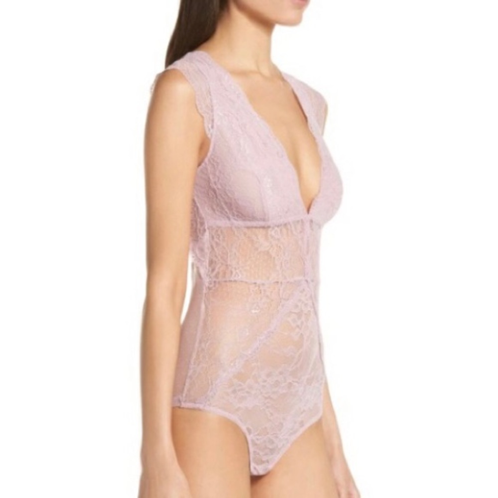 Sam Edelman Lace Bodysuit Dawn Pink